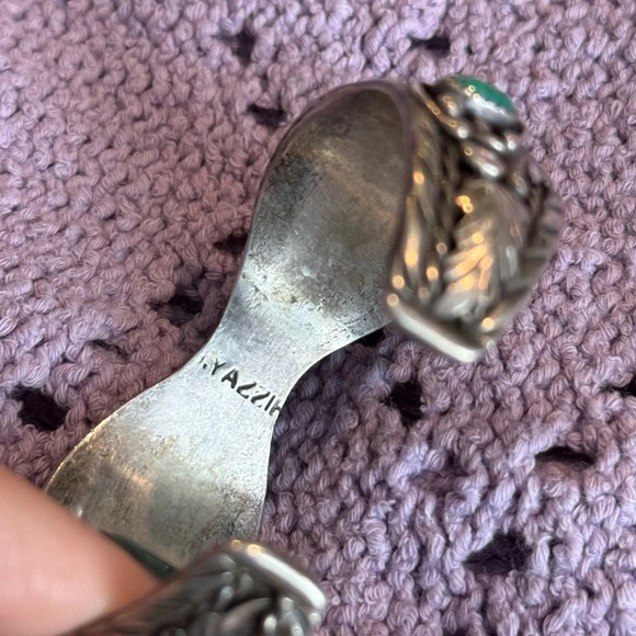 YAZZIE NAVAJO CUFF BRACELET 925 SILVER Mid 20th‎ Century - Picture 8 of 10